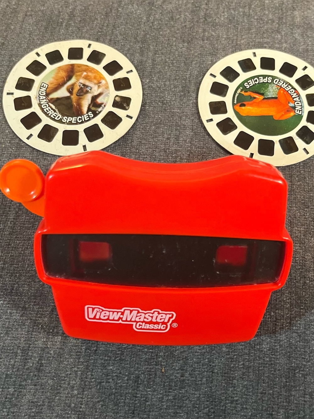 Vintage Classic View Master 3D viewer red plastic